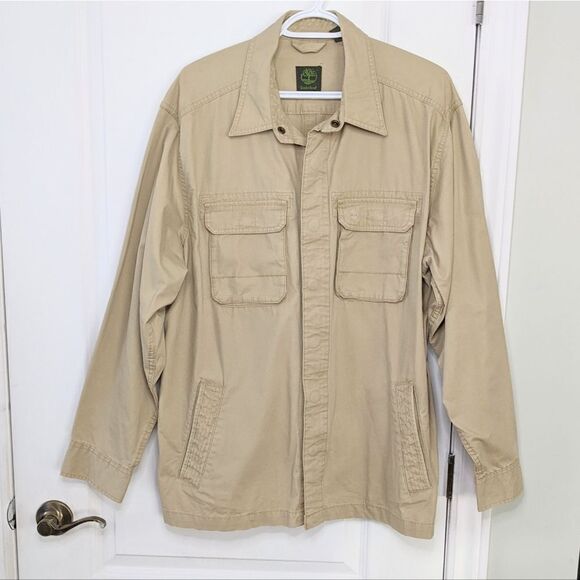 TIMBERLAND cotton Utility barn jacket beige Large @P - Picture 6 of 12